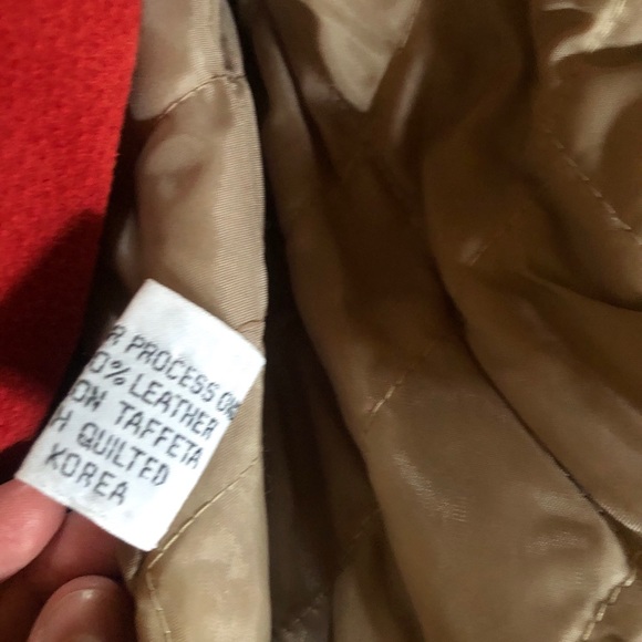 { parasol } vintage leather bomber jacket - Picture 6 of 7